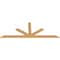 Ekena Millwork Saratoga Timber Gable Bracket, Western Red Cedar, 108"W x 40"H x 1 1/2"D x 5 1/2"F, 9/12 Pitch GBW108X40X0206SAR00SWR - alternate 3